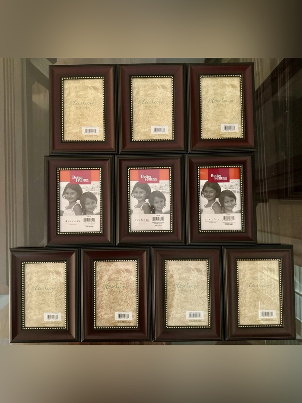 Set Of 10 Better Homes and Gardens / Home Trends Picture Frames 4 x 6 - NEW
